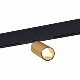 Светильник Магнитный Трековый ST-Luce ST807.236.12 Золотистый LED 1*12W 3000K 500Lm Ra>90 IP20 D50xH173 48VV / СТ Люче.