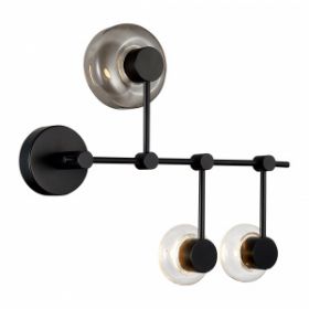 Светильник Настенно-Потолочный ST-Luce SL6005.401.03 Черный/Дымчатый, Прозрачный LED 3*3W 3000K / СТ Люче.