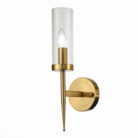 Светильник Настенный ST-Luce SL1159.301.01 Латунь/Прозрачный E14 1*60W / СТ Люче.