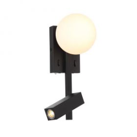 Светильник Настенный ST-Luce SL1581.401.02 Черный/Белый LED 2*1+4W 3200K / СТ Люче.