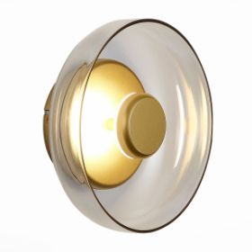 Светильник Настенный ST-Luce SL6002.201.01 Золотистый/Янтарный LED 1*7W 4000K / СТ Люче.