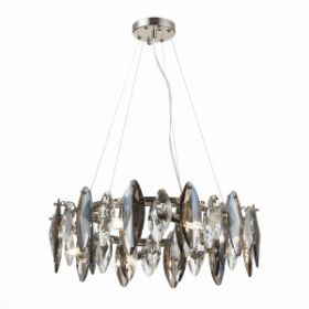 Люстра Подвесная ST-Luce SL1227.103.08 Никель/Прозрачный E14 8*40W / СТ Люче.