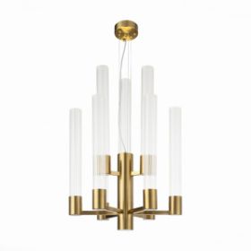 Люстра Подвесная ST-Luce SL1229.303.09 Латунь/Прозрачный GU10 9*5W / СТ Люче.