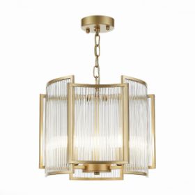 Люстра Подвесная ST-Luce SL1234.203.03 Шампань/Прозрачный, Шампань E14 3*60W / СТ Люче.