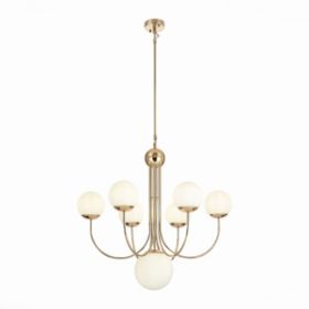 Люстра Подвесная ST-Luce SL1504.203.07 Французское Золото/Белый E27 7*60W / СТ Люче.