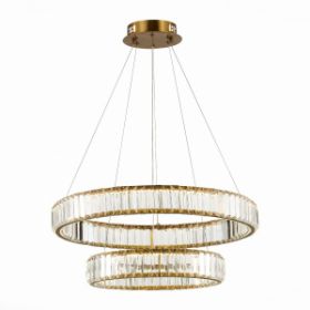 Люстра Подвесная ST-Luce SL1622.303.02 Латунь/Прозрачный LED 1*70W 4000K / СТ Люче.