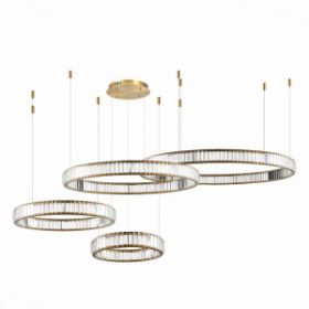 Люстра Подвесная ST-Luce SL1622.303.04 Латунь/Прозрачный LED 1*190W 4000K / СТ Люче.