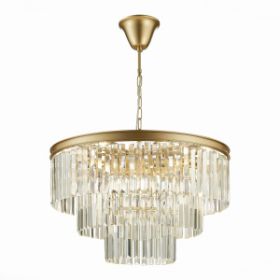 Люстра Подвесная ST-Luce SL1624.203.12 Шампань/Прозрачный E14 12*40W / СТ Люче.