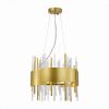 Люстра Подвесная ST-Luce SL1633.203.08 Матовое Золото/Матовое Золото,Прозрачный E14 8*40W / СТ Люче.