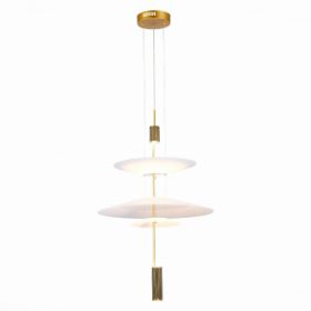 Люстра Подвесная ST-Luce SL6101.213.01 Золотистый/Белый LED 1*15W 3000K / СТ Люче.