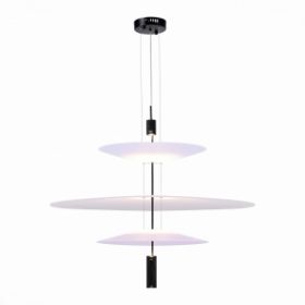 Люстра Подвесная ST-Luce SL6101.423.01 Черный/Белый LED 1*15W 3000K / СТ Люче.