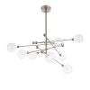 Люстра Потолочная ST-Luce SL377.302.08 Никель/Прозрачный LED 8*4,5W 3000K / СТ Люче.