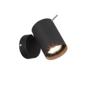 Спот ST-Luce SL597.401.01 Черный, Хром/Черный GU10 LED 1*3W / СТ Люче.