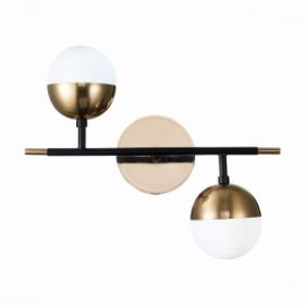 Бра ST-Luce SL1507.421.02 Черный/Белый, Золотистый G9 2*5W 4000K / СТ Люче.
