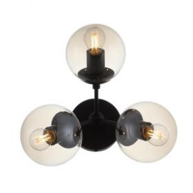 Бра ST-Luce SL549.411.03 Черный/Янтарный E27 3*40W / СТ Люче.