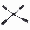 Ввод Питания X-Образный для Магнитного Шинопровода ST-Luce ST006.469.00 Черный / СТ Люче.