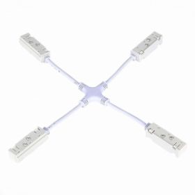Ввод Питания X-Образный для Магнитного Шинопровода ST-Luce ST006.569.00 Белый / СТ Люче.