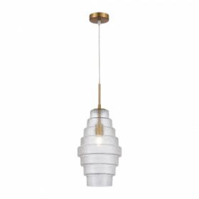 Подвес ST-Luce SL1001.213.01 Латунь/Прозрачный E27 1*40W / СТ Люче.