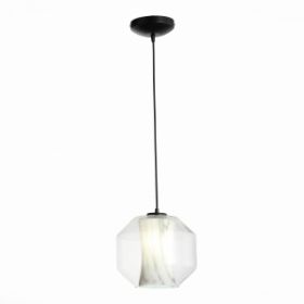 Подвес ST-Luce SL1169.113.01 Черный/Прозрачный, Белый E27 1*40W / СТ Люче.