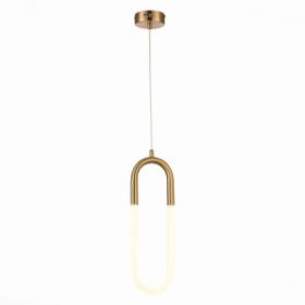 Подвес ST-Luce SL1579.303.01 Латунь/Латунь, Белый LED 1*14W 3000K / СТ Люче.