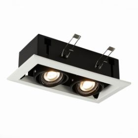 Светильник Встраиваемый ST-Luce ST250.548.02 Черный GU10 2*50W L245xW126xH70 220V Без Ламп / СТ Люче.