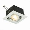 Светильник Встраиваемый ST-Luce ST250.558.01 Черный, Белый GU10 1*50W IP20 L126xW126xH70 220V Без Ламп / СТ Люче.