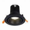 Светильник Встраиваемый ST-Luce ST705.438.10 Черный LED 1*10W 3000K 750Lm Ra>90 38° IP20 D102xH85 170-240V / СТ Люче.