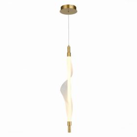 Светильник Подвесной ST-Luce SL6109.213.01 Золотистый/Белый LED 1*25W 3000K / СТ Люче.