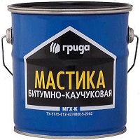 Мастика Битумно-Каучуковая Грида МГХ-К Грида 10кг Высокая Эластичность в Температурном Интервале от -30 до +130 °С.