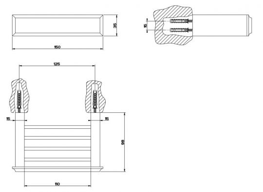 Полочка в душ Gessi Eleganza 46404 ФОТО