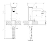 Смеситель Gessi Origini 66002 схема 2