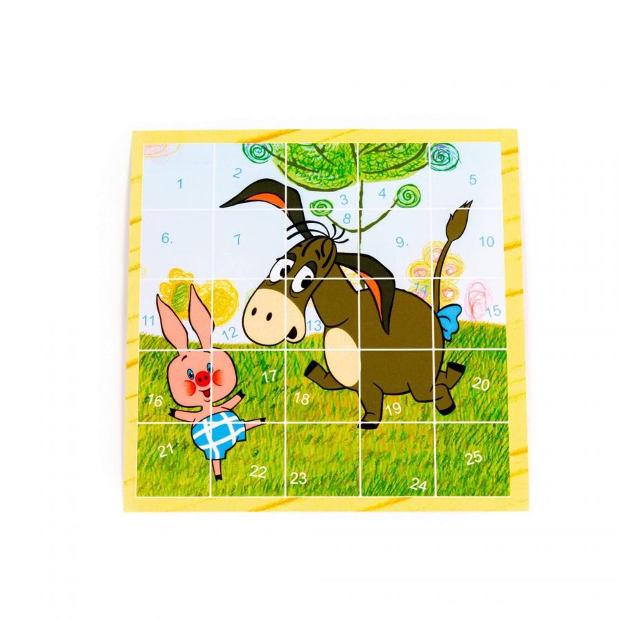 Набор игровой настольный "Винни-Пух №1" (25 элементов) (в пакете)