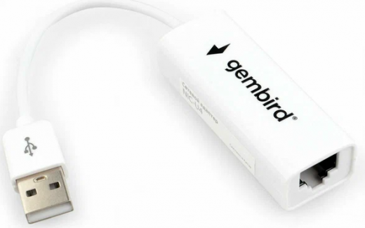 Проводной сетевой USB LAN адаптер Gembird NIC-U4, RJ45 10/100Mbps USB 2.0