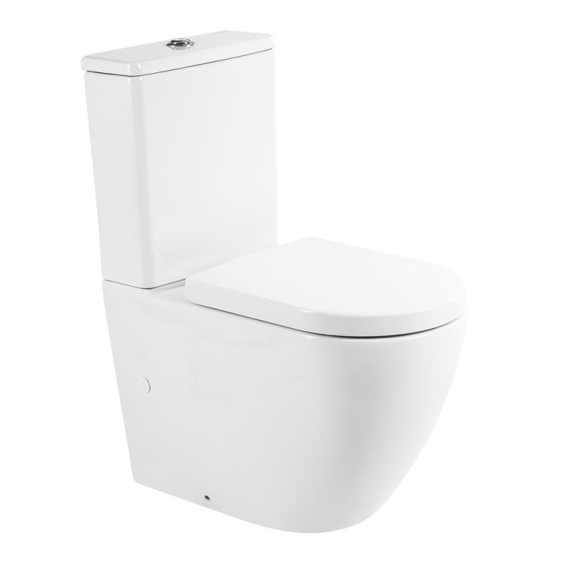 Унитаз-компакт безободковый BelBagno SFERA-R BB2141CPR/BB865SC