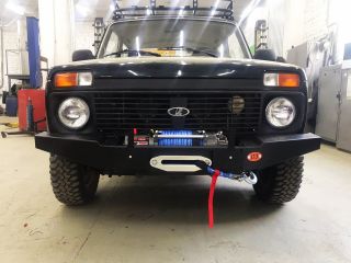 Силовой бампер передний Lada 4x4, Нива OJ 02.111.001