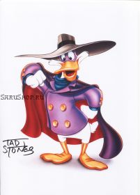 Автограф: Тэд Стоунс. Черный Плащ / Darkwing Duck