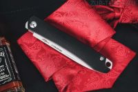 Нож N.C.Custom Respect G10 Black-Red Satin