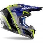 Airoh Aviator 3 Hima Blue Gloss шлем для мотокросса и эндуро