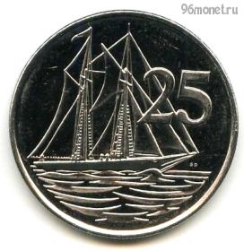 Каймановы острова 25 центов 2008