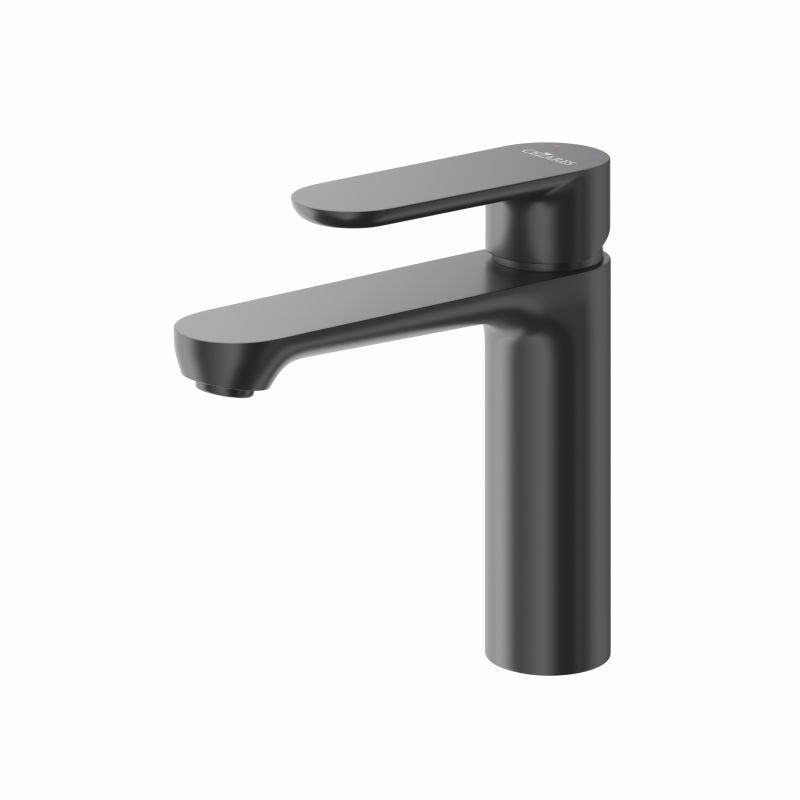 Смеситель для раковины с донным клапаном CEZARES STYLUS-LS-NOP в цвете черный матовый