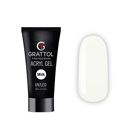 Акрил-гель Grattol Acryl Gel Milk, 30 мл