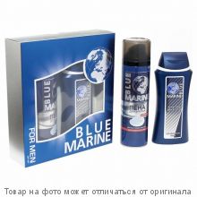 BLUE MARINE. Под.набор (Шампунь 250мл + Пена д/бритья 200мл) (муж)