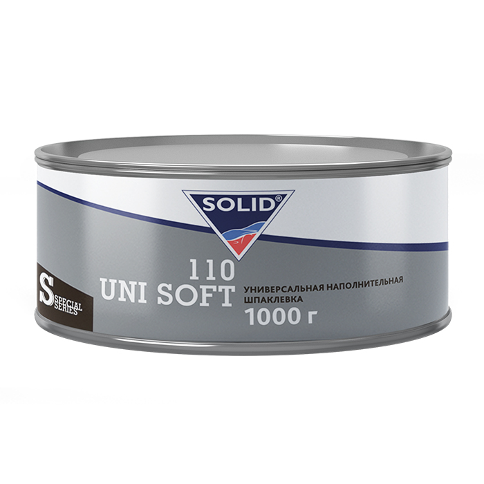Solid 110 UNI SOFT Наполнительная универсальная шпаклевка, объем 1кг.