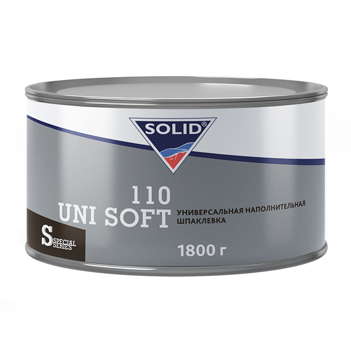Solid 110 UNI SOFT Наполнительная универсальная шпаклевка, объем 1,8кг.