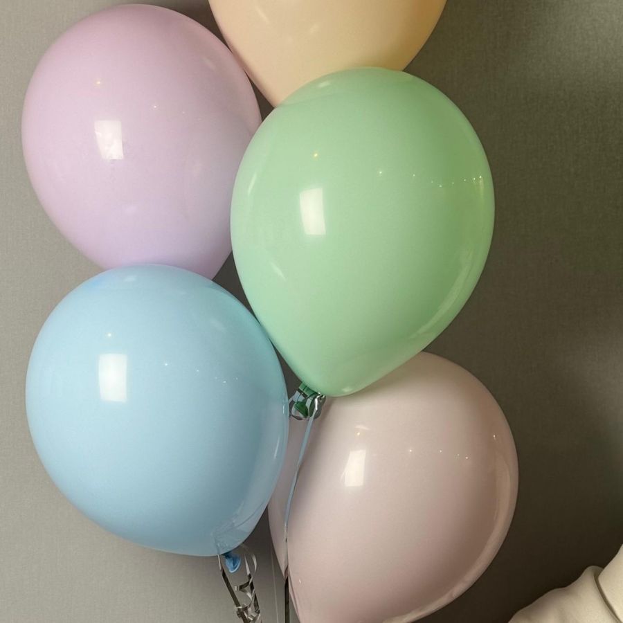 Нежные пастельные шарики