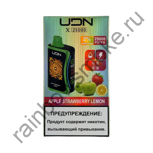 ЭС UDN X 25000 - Apple Strawberry Lemon (Яблоко Клубника Лимон)