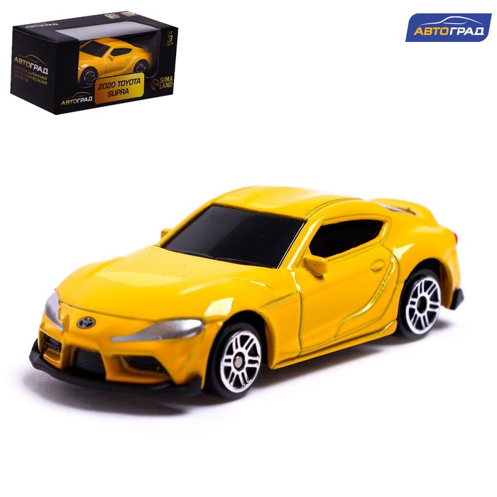 Машина металлическая TOYOTA SUPRA, 1:64, цвет жёлтый