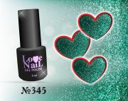 345 LoVe Nail гель лак класса премиум Diamond gloss 5 мл.