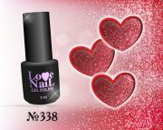 338 LoVe Nail гель лак класса премиум Diamond gloss 5 мл.