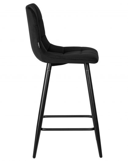 Стул полубарный  OLIVIA черные матовые ножки